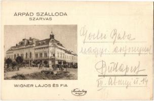 Szarvas, Árpád szálloda (tulajdonos: Wigner Lajos és fia) (EK)