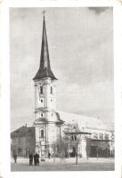 Érsekújvár, Nové Zámky; Plébánia templom. Kiadja Jaksics Ferenc / parish church (EK)