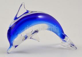 Delfin, több rétegű, hibátlan, 12×8 cm