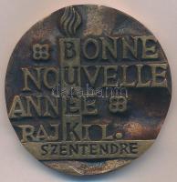 Rajki László (1939- ) 1995. "BUÉK - BONNE NOUVELLE ANNÉE RAJKI L. SZENTENDRE" kétoldalas B...