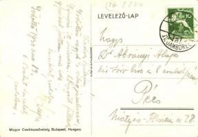 Cserkészek. Kiadja a Magyar Cserkészszövetség / Hungarian boy scout art postcard s: Márton L. + 1933...