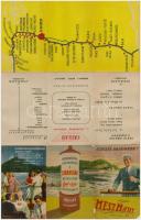 1954 MESZHART hajómenetrend, Utasellátó reklámmal