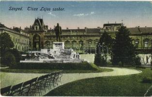 3 db régi magyar városképes lap (Szeged, Kiskunfélegyháza) / 3 pre-1945 Hungarian town-view postcard...