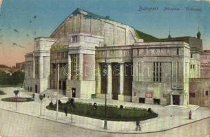 Budapest - 3 db régi városképes lap, színházak: Vígszínház, Népszínház, Népopera / 3 pre-1945 town-v...