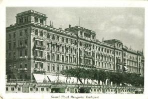Budapest - 3 db régi városképes lap: Grand Hotel Hungaria télikert, Párisi Nagy Áruház / 3 pre-1945 ...