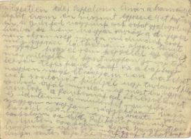 1942 2 db levél Goldfarb Tibor zsidó KMSZ-től (közérdekű munkaszolgálatos) a 222/76 és 78. munkatábo...