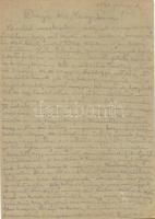 1943 2 db levél Berkovits Andor zsidó Z. 804-es KMSZ-től (közérdekű munkaszolgálatos) feleségének. E...