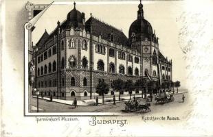 1902 Budapest IX. Iparművészeti Múzeum, Üllői út, litho