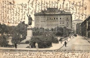 1904 Budapest V. Petőfi tér, Petőfi szobor. Divald Károly 216. sz. (EB)