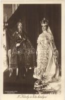 IV. Károly és Zita - 4 db régi képeslap / 4 pre-1945 postcards of Charles IV and Zita
