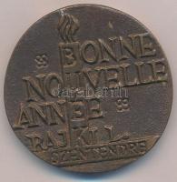 Rajki László (1939- ) 1987. "BUÉK - BONNE NOUVELLE ANNÉE RAJKI L. SZENTENDRE" kétoldalas B...