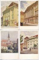 Budapest. A régi Budapest. Kiadja a Műemlékek Országos bizottsága - 60 db régi használatlan művészla...