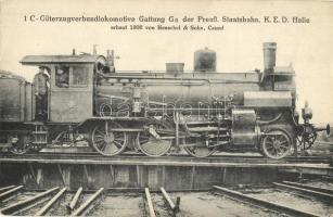 1-C Güterzugverbundlokomotive Gattung G5 der Preuss. Staatsbahn, K.E.D. Halle. Erbaut 1908 von Henschel & Sohn, Cassel / French locomotive (fl)