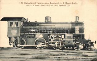 1-C Heissdampf-Personenzug-Lokomotive d. Bagdadbahn. Geb. v. d. Hann. Masch.-B.A.G.vorm. Egestorff 1911 / German locomotive of the Berlin-Baghdad railway (EK)