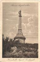 Brassó, Kronstadt, Brasov; Árpád milleniumi emlékszobor a Cenken. Kiadja Benkő Ignác / Millenium monument, statue (EB)