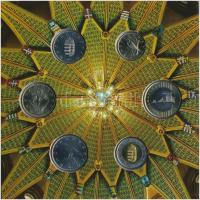 2012. 5Ft-200Ft (6xklf) elsőnapi veret, forgalmi sor dísztokban "Magyarország Alaptörvénye"...