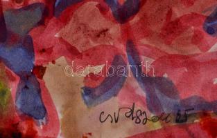 Cs. Németh Miklós (1934-2012): Városkép, akvarell, papír, jelzett, 30×39 cm