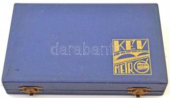 1974. "KÉV-METRÓ 1949-1974" kétoldalas Br plakett, eredeti tokban, hátlapon gravírozva (69...