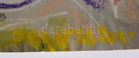 Cs. Németh Miklós (1934-2012): Portré, pasztell, papír, jelzett, 30×35 cm