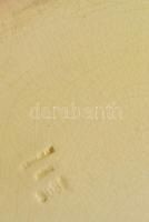 Zsolnay reklám tál, "Herkules Magen Bitter", részben kézzel festett, jelzett, hibátlan, d:...