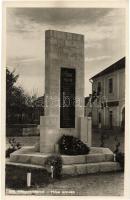 Magyarlápos, Oláhlápos, Targu Lapus; Hősi emlékmű, hősök szobra, Szentháromság gyógyszertár / WWI Heroes monument, pharmacy