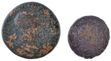 2db klf római érme, közte Róma / Traianus 103-111. AE Sestertius (25,2g) T:3 2pcs of diff Roman coins, including Rome / Trajan 103-111. AE Sestertius [IMP CAES NERVAE TRAIANO] AVG GER [DAC P M TR P COS V P P] / S P Q R OPTIMO PRINCIPI - S-C (25,2g) C:F RIC II 560.