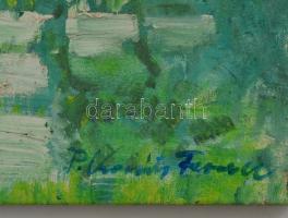 Kováts jelzéssel: Kert részlet. Olaj, vászon, 42×30 cm