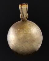 Gömb alakú aranyozott ezüst (Ag.) függő, jelzett, d: 1,5 cm, nettó: 4,9 g