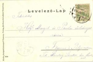 1904 Pozsony, Pressburg, Bratislava; Hauptplatz, Rathaus / Fő tér, Városháza. "Bediene dich all...