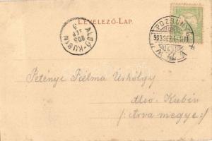 1903 Pozsony, Pressburg, Bratislava; Mária Terézia szobor / Maria Theresia Monument / Maria Theresa ...