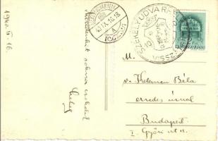 1940 Bögöz, Mugeni;  Református templom, nyáj / Calvinist church, flock. Foto Kováts photo + "1...