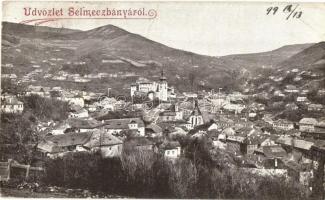 1899 Selmecbánya, Schemnitz, Banská Stiavnica; látkép / general view (EB)