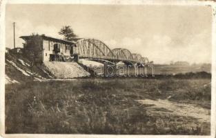 Komárom, Komárno; Velky dunajsky most / Nagy Duna híd / Danube bridge + 1938 Komárom visszatért So. Stpl. (fl)