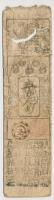 Japán / Tokugava-sógunátus ~1700-1800. Hansatsu bankjegy T:III- ly. Japan / Tokugawa Shogunate ~1700-1800. Hansatsu note C:VG hole