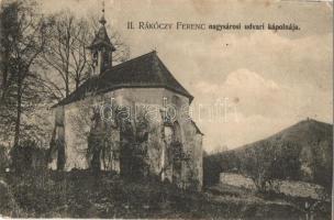 1908 Nagysáros, Velky Saris;  II. Rákóczi Ferenc nagysárosi udvari kápolnája. Kiadja Holénia Béla. Fénynyomat Divald műintézetéből / chapel (EB)