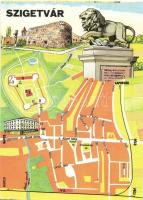 22 db MODERN magyar városképes lap / 22 modern Hungarian town-view postcards