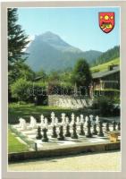 16 db MODERN használatlan külföldi városképes lap sakk motívummal / 16 modern unused European town-view postcards with Chess motives