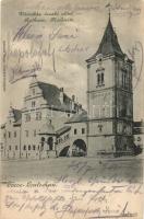 1901 Lőcse, Levoca; Városháza északi oldala. Kiadja Schmidt Edgar / town hall from the north (EK)