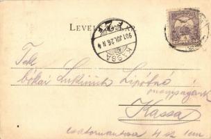 1901 Lőcse, Levoca; Városháza északi oldala. Kiadja Schmidt Edgar / town hall from the north (EK)