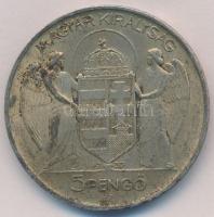 1939. 5P Ag "Horthy balra" T:1- patina
Adamo P8.2