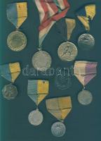 1920-30-as évek 9 db sportérem szalaggal