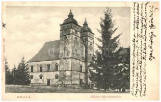 1906 Zboró, Zborov; Rákóczi vártemplom. Divald Adolf 152. kiadása / castle church (Rb)