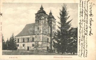 1906 Zboró, Zborov; Rákóczi vártemplom. Divald Adolf 152. kiadása / castle church (Rb)