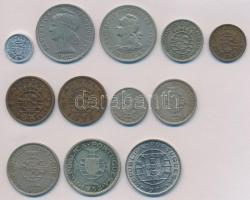 Angola 1922-1974. 10c-20E (12xklf) T:2,2-
Angola 1922-1974. 10 Centavos - 20  Escudos (12xdiff) C:X...