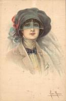Italian art postcard, lady. C.C.M. No. 7673. s: San Marco