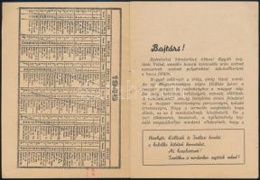 1946 Hadifogoly zsebkönyv.  Bp., Magyar Kommunista Párt, (Szikra-ny.), 13+3 p