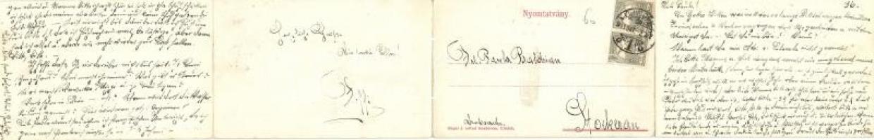 1911 Újvidék, Novi Sad; 4-részes kihajtható panorámalap, rajta vasúti híd, templomok, zsinagóga. Kia...