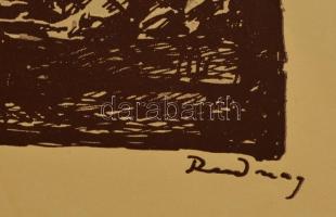 Rudnay Gyula (1878-1957): Mise, cinkográfia, papír, jelzett a cinkográfián, 15×12 cm