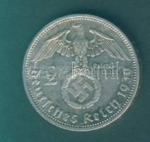 Német 3. Birodalom 1939A 2M Ag "Hindenburg" T:2-/3+