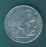 Német 3. Birodalom 1938A 2M Ag "Hindenburg" T:2-/3+